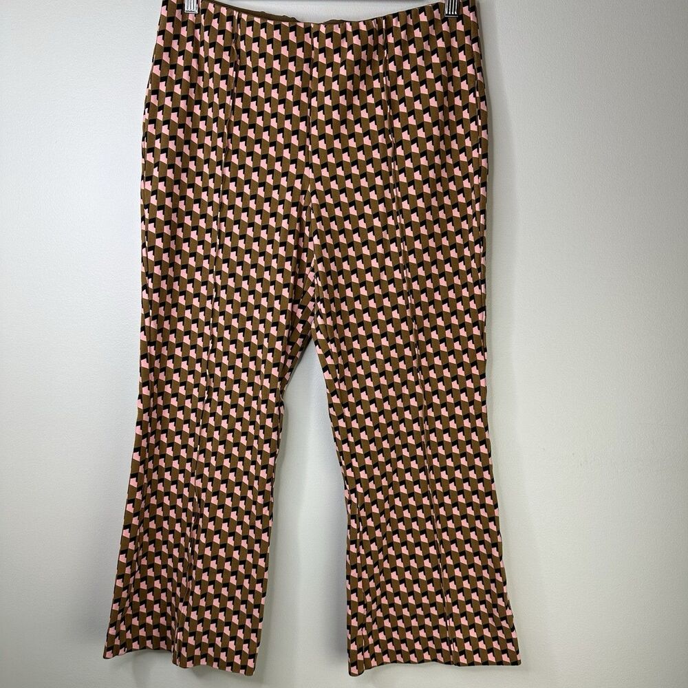 Anthropologie Maeve Pants Women Medium The Margot Kick Flare Stretch Tailored